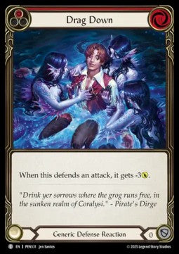 Drag Down (Red) [PEN331] (Compendium Of Rathe) Rainbow Foil