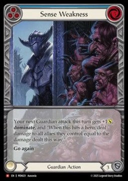 Sense Weakness (Extended Art) [PEN021] (Compendium Of Rathe) Rainbow Foil