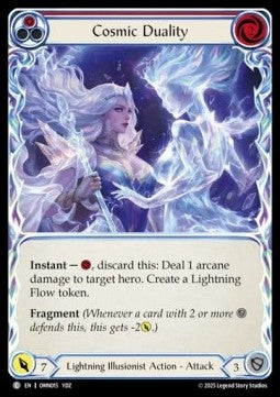 Cosmic Duality (Red) [OMN015] (Omens of the Third Age) Rainbow Foil