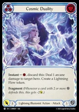 Cosmic Duality (Blue) [OMN017] (Omens of the Third Age) Rainbow Foil