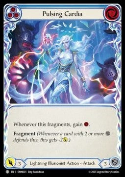 Pulsing Cardia (Blue) [OMN023] (Omens of the Third Age) Rainbow Foil