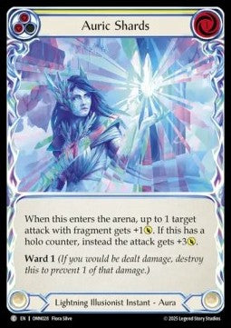 Auric Shards (Yellow) [OMN028] (Omens of the Third Age) Rainbow Foil