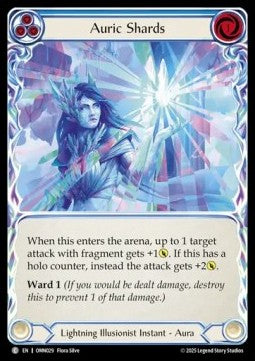 Auric Shards (Blue) [OMN029] (Omens of the Third Age) Rainbow Foil
