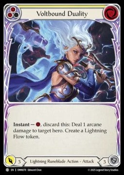 Voltbound Duality (Yellow) [OMN078] (Omens of the Third Age) Rainbow Foil