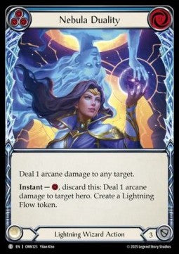 Nebula Duality (Blue) [OMN123] (Omens of the Third Age) Rainbow Foil