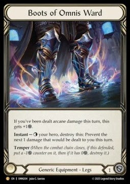 Boots of Omnis Ward [OMN204] (Omens of the Third Age) Cold Foil