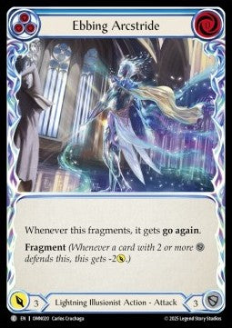 Ebbing Arcstride (Blue) [OMN020] (Omens of the Third Age) Rainbow Foil