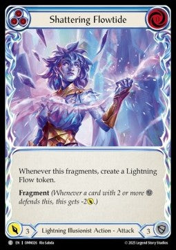 Shattering Flowtide (Blue) [OMN026] (Omens of the Third Age) Rainbow Foil