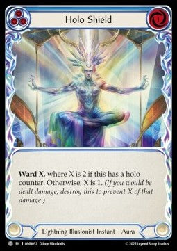 Holo Shield (Blue) [OMN032] (Omens of the Third Age) Rainbow Foil