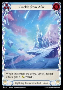 Crackle from Afar (Extended Art) [OMN036] (Omens of the Third Age) Cold Foil