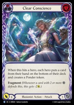 Clear Conscience (Red) [OMN041] (Omens of the Third Age) Rainbow Foil