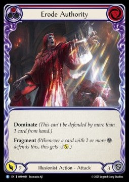 Erode Authority (Red) [OMN044] (Omens of the Third Age) Rainbow Foil