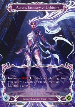 Aurora, Emissary of Lightning (Marvel) [OMN048] (Omens of the Third Age) Cold Foil