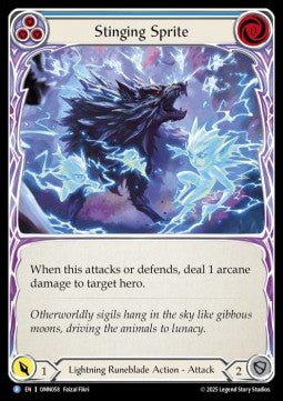 Stinging Sprite (Blue) [OMN058] (Omens of the Third Age) Rainbow Foil