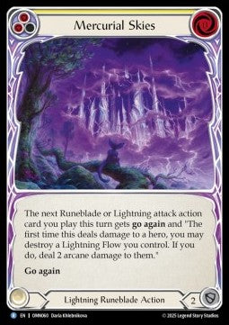 Mercurial Skies (Yellow) [OMN060] (Omens of the Third Age) Rainbow Foil