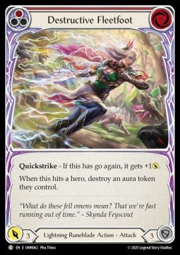 Destructive Fleetfoot (Red) [OMN062] (Omens of the Third Age) Regular
