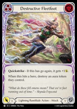 Destructive Fleetfoot (Blue) [OMN064] (Omens of the Third Age) Regular