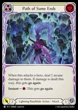 Path of Same Ends (Yellow) [OMN066] (Omens of the Third Age) Rainbow Foil