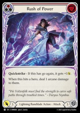 Rush of Power (Red) [OMN068] (Omens of the Third Age) Regular
