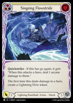 Singeing Flowstride (Yellow) [OMN072] (Omens of the Third Age) Regular