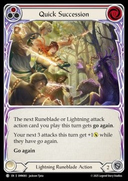 Quick Succession (Red) [OMN083] (Omens of the Third Age) Rainbow Foil