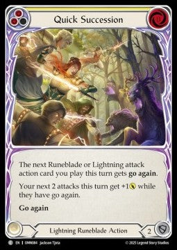 Quick Succession (Yellow) [OMN084] (Omens of the Third Age) Regular