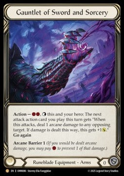 Gauntlet of Sword and Sorcery [OMN086] (Omens of the Third Age) Cold Foil