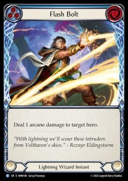 Flash Bolt (Blue) [OMN108] (Omens of the Third Age) Rainbow Foil