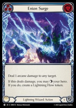 Enion Surge (Blue) [OMN114] (Omens of the Third Age) Rainbow Foil