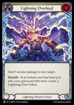 Lightning Overload (Yellow) [OMN116] (Omens of the Third Age) Rainbow Foil