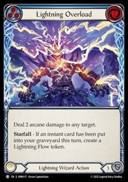 Lightning Overload (Blue) [OMN117] (Omens of the Third Age) Regular