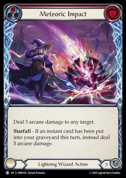 Meteoric Impact (Red) [OMN118] (Omens of the Third Age) Rainbow Foil