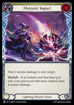Meteoric Impact (Yellow) [OMN119] (Omens of the Third Age) Rainbow Foil