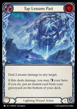 Tap Lessons Past (Blue) [OMN126] (Omens of the Third Age) Rainbow Foil