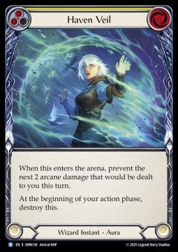 Haven Veil (Yellow) [OMN138] (Omens of the Third Age) Rainbow Foil