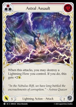 Astral Assault (Red) [OMN160] (Omens of the Third Age) Rainbow Foil
