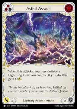 Astral Assault (Yellow) [OMN161] (Omens of the Third Age) Regular