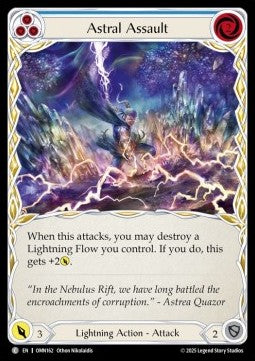 Astral Assault (Blue) [OMN162] (Omens of the Third Age) Regular