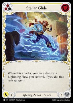 Stellar Glide (Yellow) [OMN176] (Omens of the Third Age) Rainbow Foil