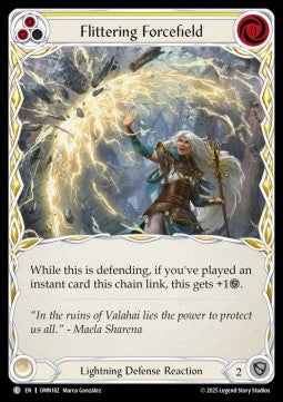 Flittering Forcefield (Yellow) [OMN182] (Omens of the Third Age) Rainbow Foil