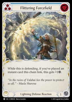 Flittering Forcefield (Blue) [OMN183] (Omens of the Third Age) Rainbow Foil