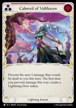 Calmveil of Volthaven (Red) [OMN184] (Omens of the Third Age) Rainbow Foil