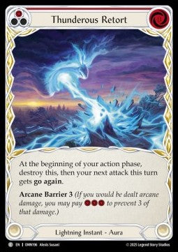 Thunderous Retort (Red) [OMN196] (Omens of the Third Age) Regular
