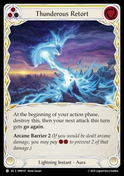 Thunderous Retort (Yellow) [OMN197] (Omens of the Third Age) Regular