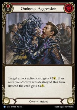 Ominous Aggression [OMN216] (Omens of the Third Age) Rainbow Foil