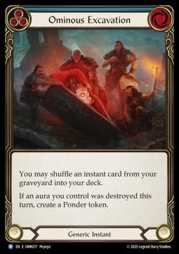 Ominous Excavation [OMN217] (Omens of the Third Age) Regular