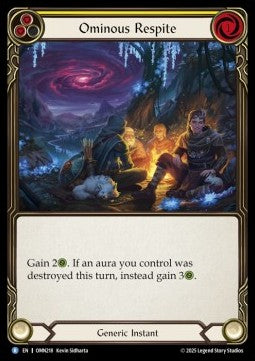 Ominous Respite [OMN218] (Omens of the Third Age) Rainbow Foil