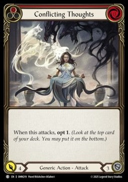 Conflicting Thoughts (Red) [OMN219] (Omens of the Third Age) Rainbow Foil