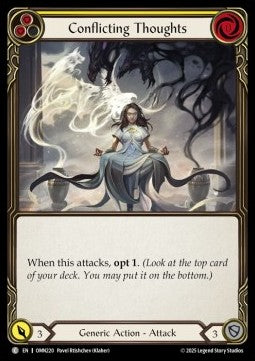 Conflicting Thoughts (Yellow) [OMN220] (Omens of the Third Age) Regular
