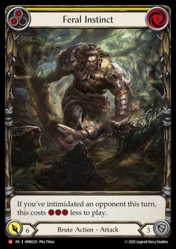 Feral Instinct (Extended Art) [OMN229] (Omens of the Third Age) Cold Foil